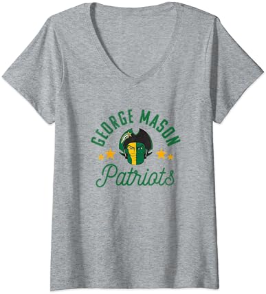 Žene George Mason University Patriots Logo V-izrez Majica